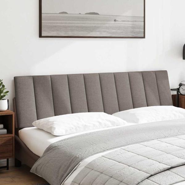 ARDEBO.de - Kopfteil-Kissen "Hanko" Taupe 180 cm Stoff