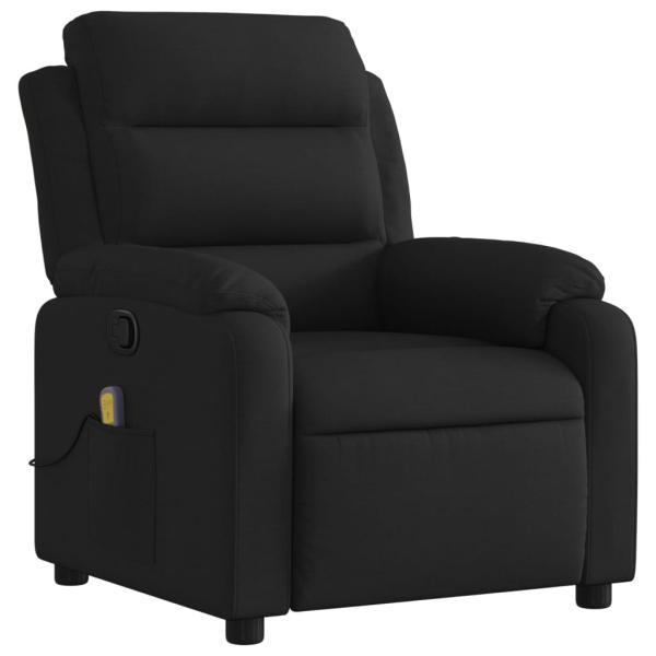 Massage-Relaxsessel, schwarzer Stoff