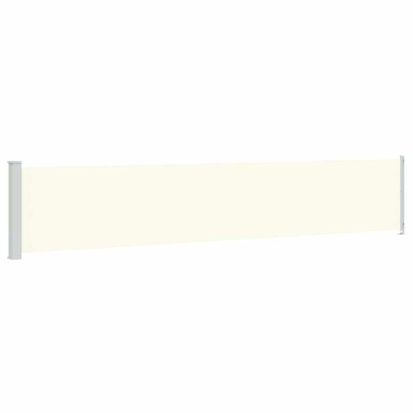 Seitenmarkise Ausziehbar 117x614 cm Creme