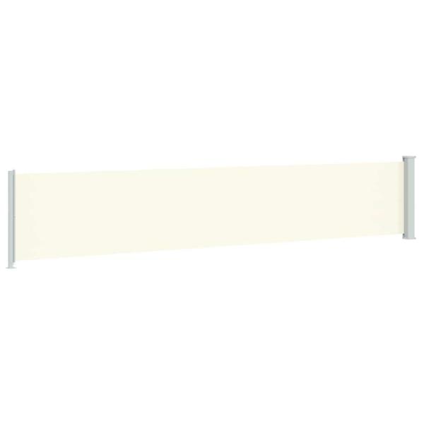 Seitenmarkise Ausziehbar 117x614 cm Creme