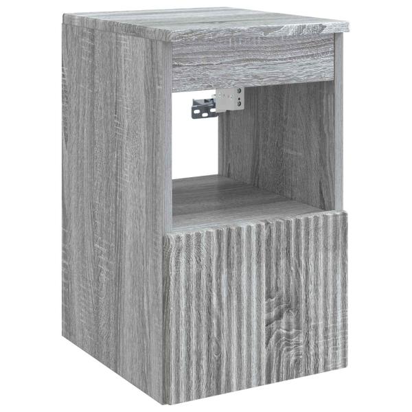 Badezimmermöbel-Set 5 stk. Grau Sonoma 33 x 34,5 x 160 cm