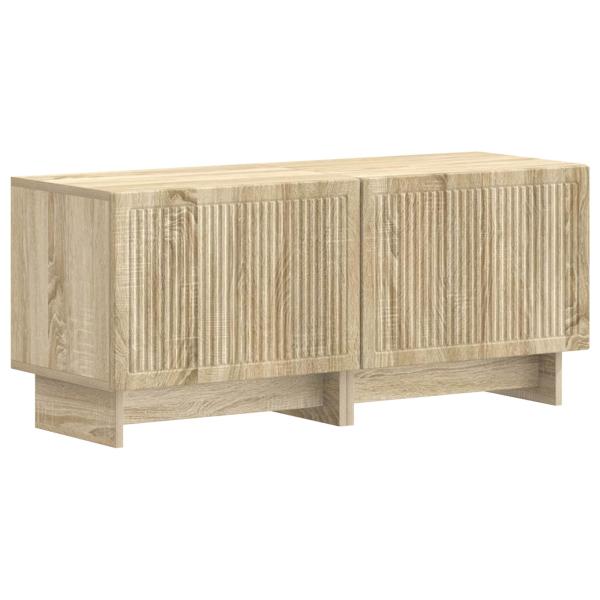 3-teiliges LED TV Regal EDE Sonoma-Eiche Holzwerkstoff