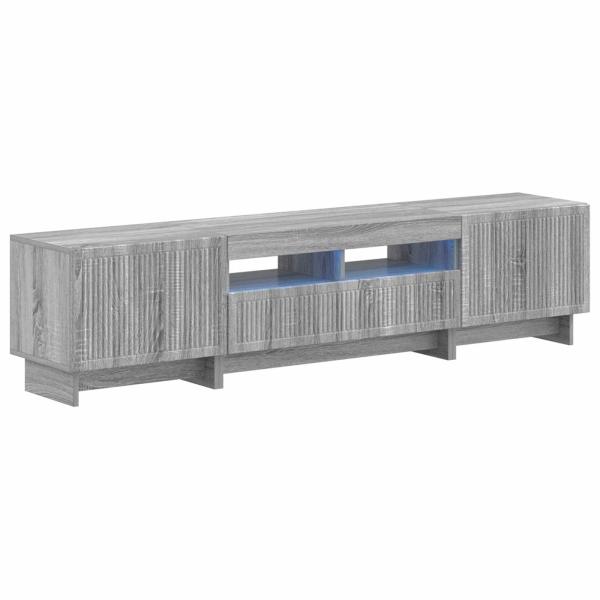 5-teiliges LED TV Schrank Sonoma-Grau Holzwerkstoff