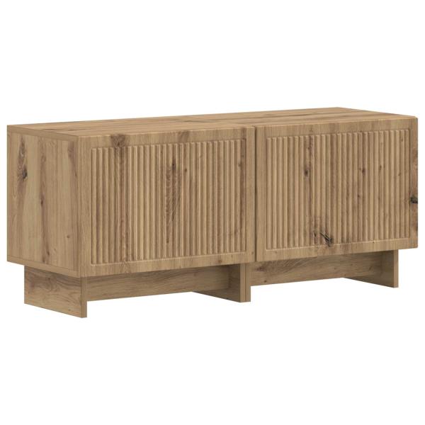 5-teiliges LED TV Schrank Artisan-Eiche Holzwerkstoff