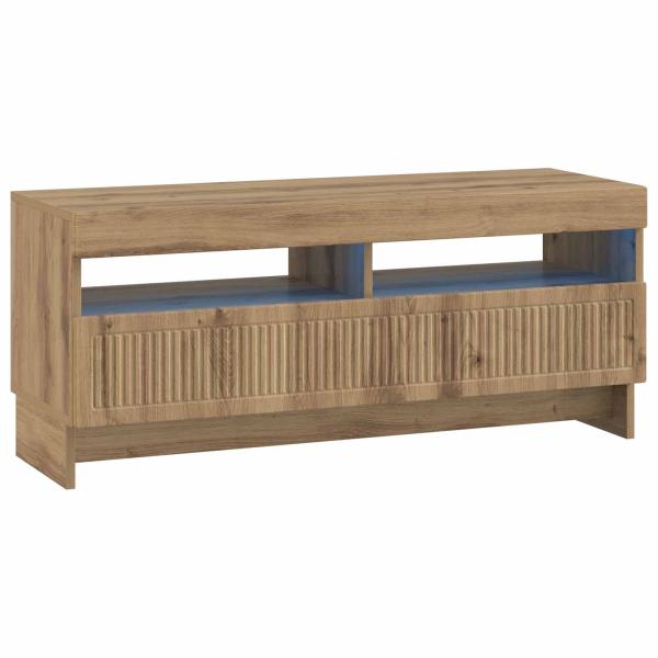 5-teiliges LED TV Schrank Artisan-Eiche Holzwerkstoff