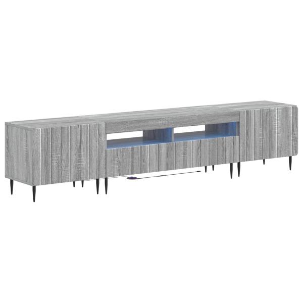 5-teiliges LED TV Schrank Sonoma-Grau Holzwerkstoff