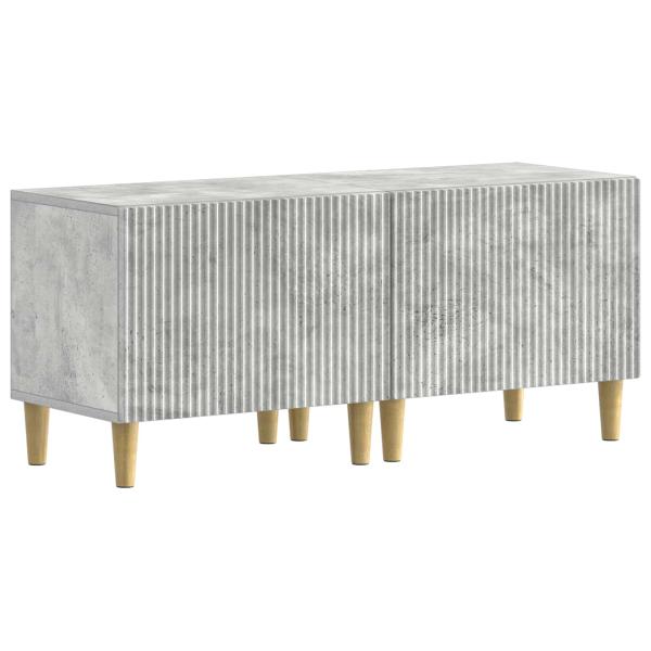 3-teiliges LED TV Regal ARNHEM 3 stk. Betongrau Holzwerkstoff