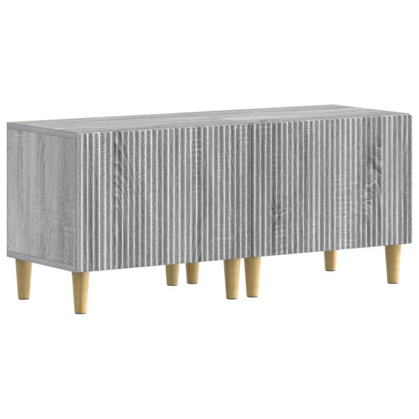 3-teiliges LED TV Regal ARNHEM 3 stk. Sonoma-Grau Holzwerkstoff