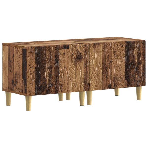 3-teiliges LED TV Regal DELFT Altholz Holzwerkstoff