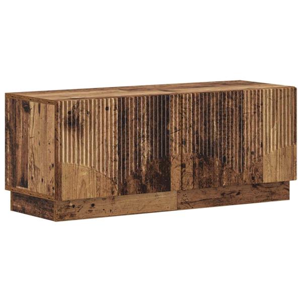 LED-TV-Schrank HOORN 3 stk. Altholz Holzwerkstoff