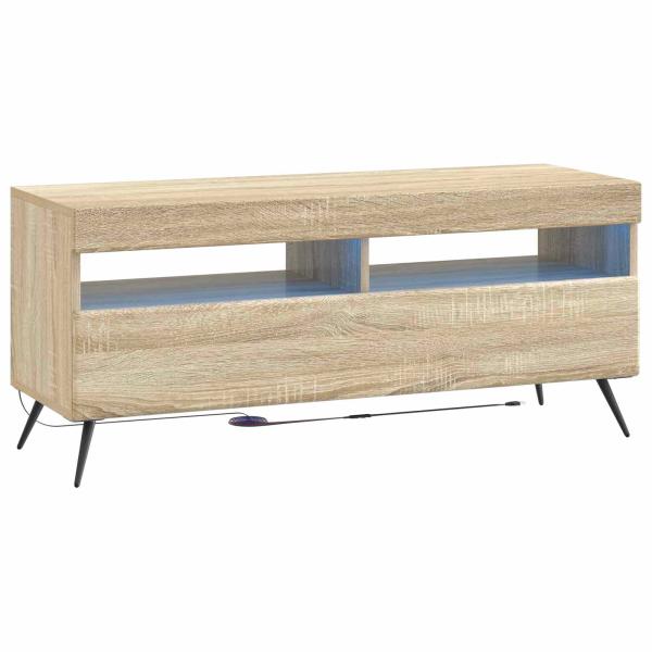 LED-TV-Schrank BREDA 3 stk. Sonoma-Eiche Holzwerkstoff