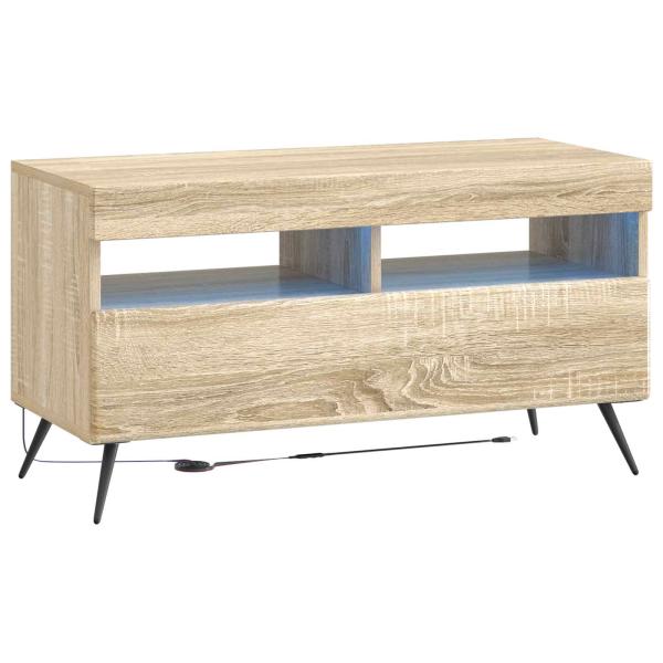 5-teiliges LED TV Schrank Sonoma-Eiche Holzwerkstoff