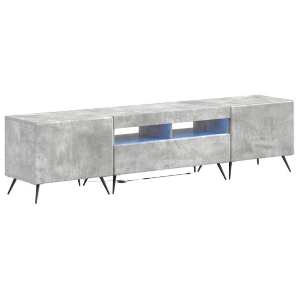 LED-TV-Schrank BREDA 3 stk. Betongrau Holzwerkstoff