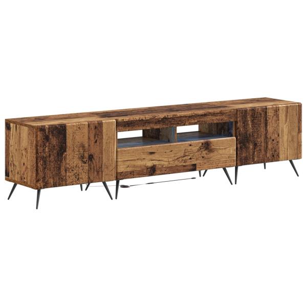 LED-TV-Schrank BREDA 3 stk. Altholz Holzwerkstoff