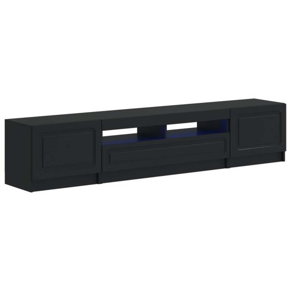 LED-TV-Schrank UTRECHT 3 stk. Schwarz Holzwerkstoff