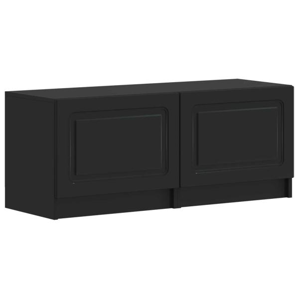 LED-TV-Schrank UTRECHT 3 stk. Schwarz Holzwerkstoff
