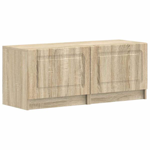 LED-TV-Schrank UTRECHT 3 stk. Sonoma-Eiche Holzwerkstoff