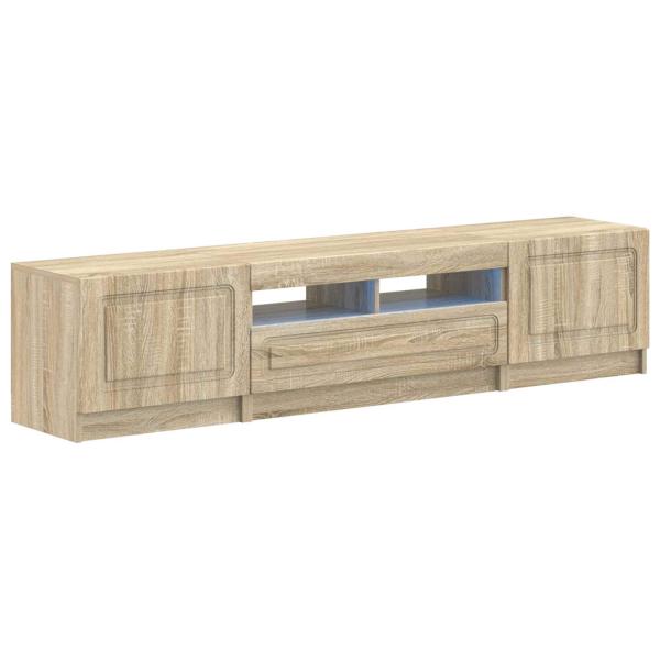 LED-TV-Schrank UTRECHT 3 stk. Sonoma-Eiche Holzwerkstoff