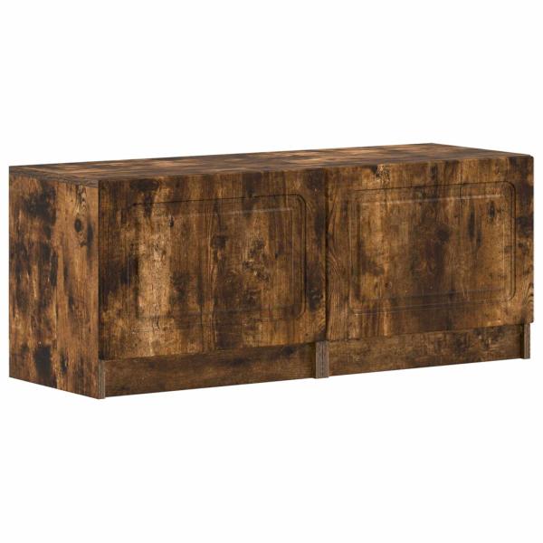 LED-TV-Schrank UTRECHT 3 stk. Raucheiche Holzwerkstoff