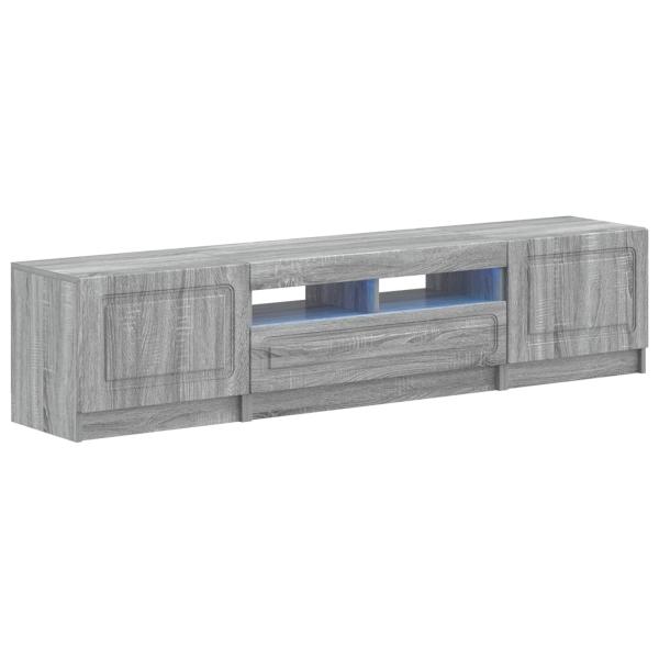 LED-TV-Schrank UTRECHT 3 stk. Sonoma-Grau Holzwerkstoff