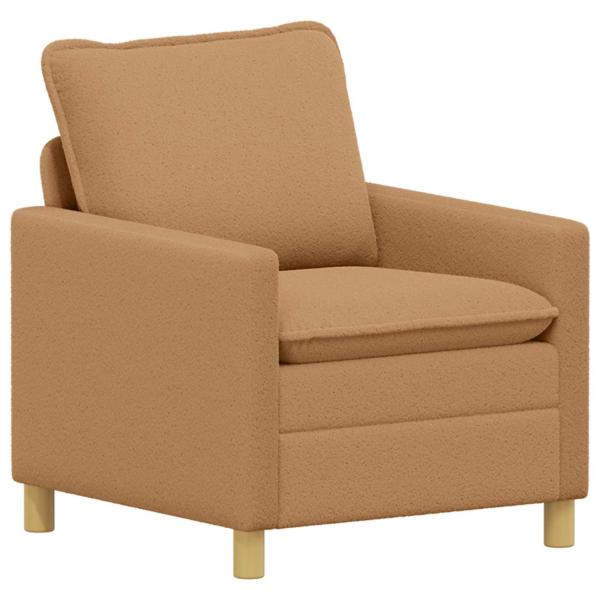 Sofa Set 2 stk. Beige Stoff