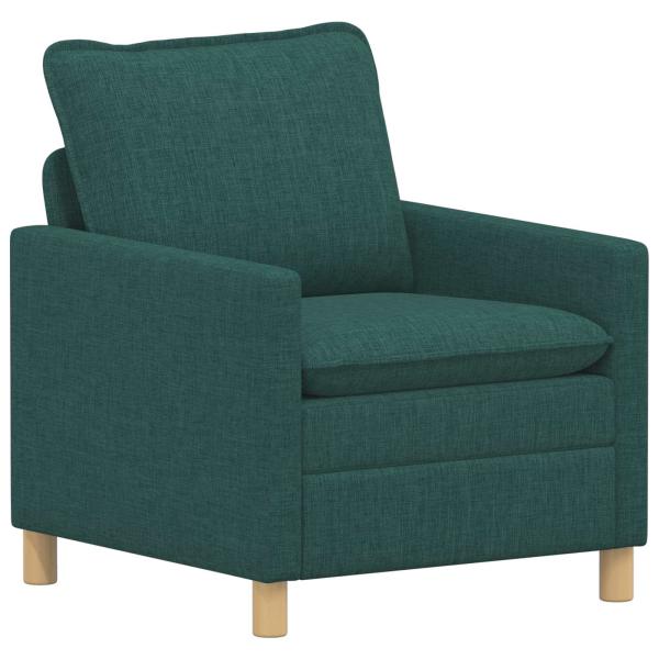 Sofa Set 2 stk. Dunkelgrün Stoff