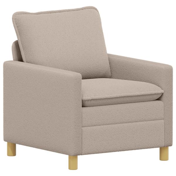 Sofa Set 2 stk. Hellgrau Stoff
