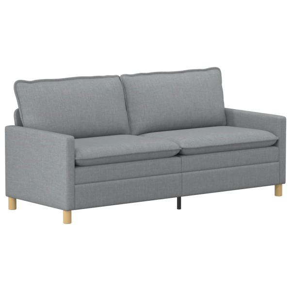Sofa Set 2 stk. Hellgrau Stoff