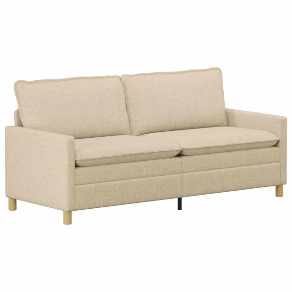 Sofa Set 2 stk. Creme Stoff