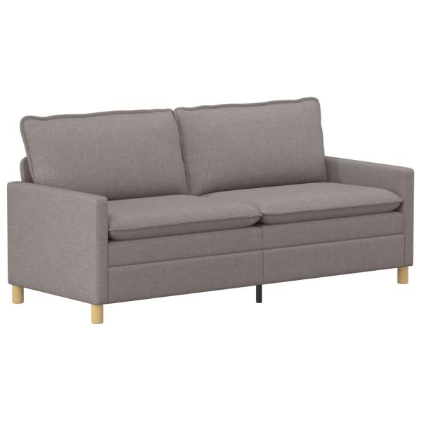 Sofa Set 2 stk. Taupe Stoff