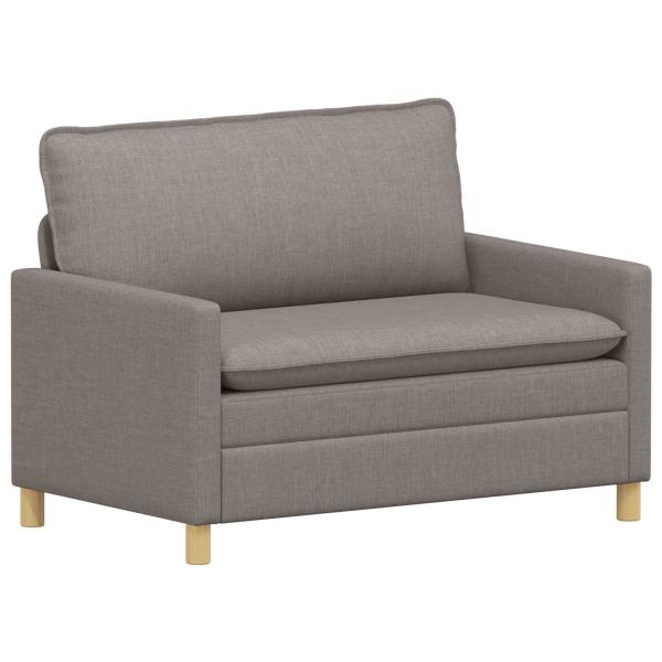 Sofa Set 2 stk. Taupe Stoff