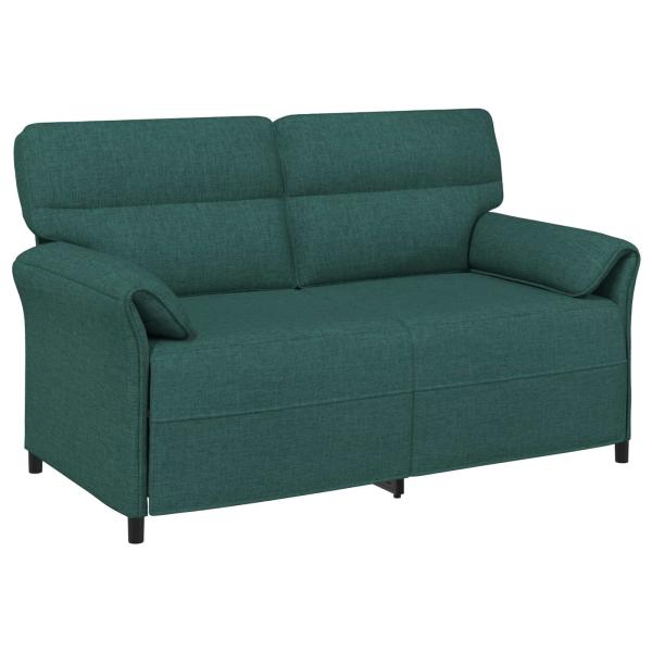 Sofa Set 2 stk. Dunkelgrün Stoff