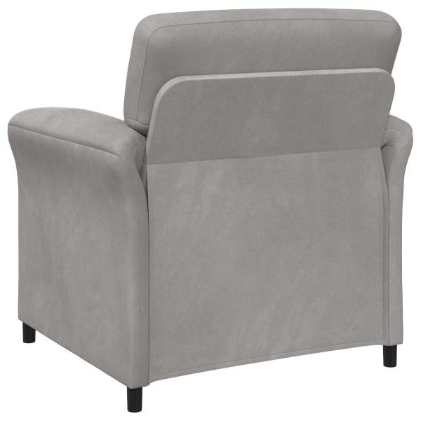 Sofa Set 2 stk. Hellgrau Samt