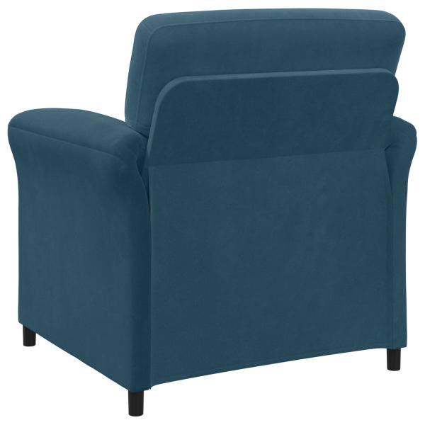 Sofa Set 2 stk. Blau Samt