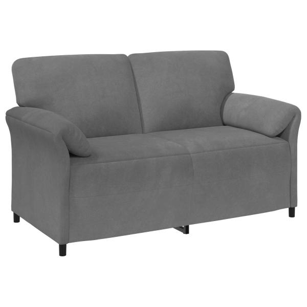 Sofa Set 2 stk. Dunkelgrau Samt