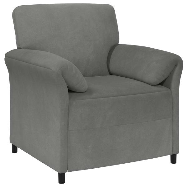 Sofa Set 2 stk. Dunkelgrau Samt