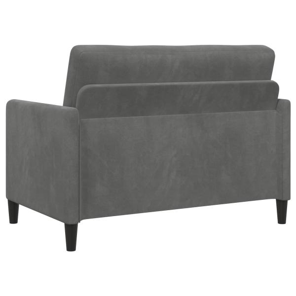 Sofa Set mit Stauraum 2 stk. Dunkelgrau Polyester