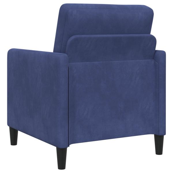 Sofa Set mit Stauraum 2 stk. Polizeiblau Polyester
