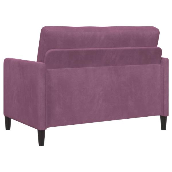 Sofa Set mit Stauraum 2 stk. Lila Polyester
