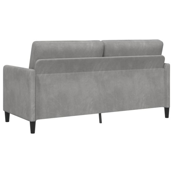 Sofa Set mit Stauraum 2 stk. Hellgrau Polyester