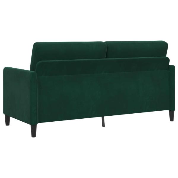 Sofa Set mit Stauraum 2 stk. Dunkelgrün Polyester