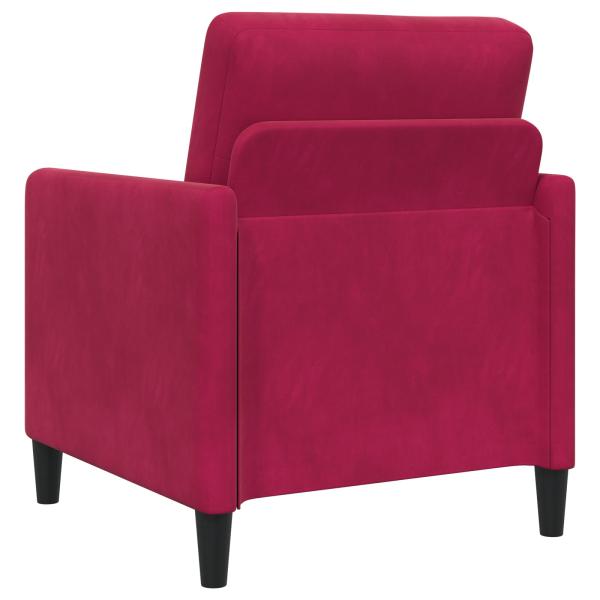Sofa Set mit Stauraum 2 stk. Weinrot Polyester