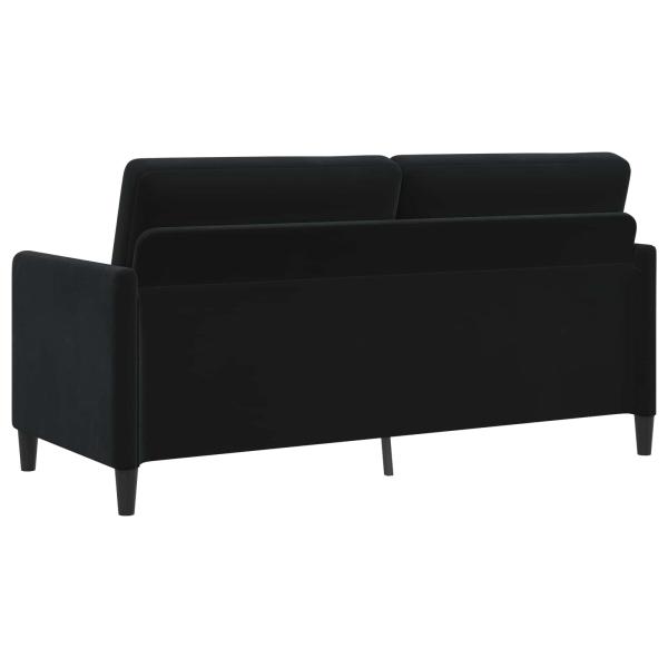Sofa Set mit Stauraum 2 stk. Schwarz Polyester