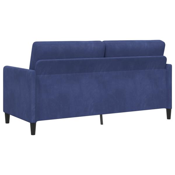 Sofa Set mit Stauraum 2 stk. Polizeiblau Polyester
