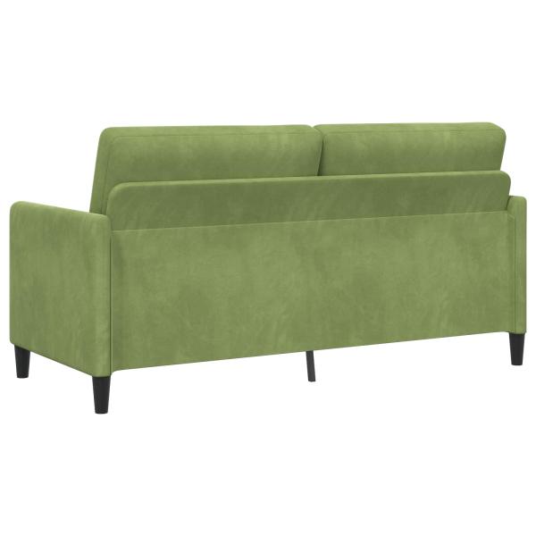 Sofa Set mit Stauraum 2 stk. Hellgrün Polyester