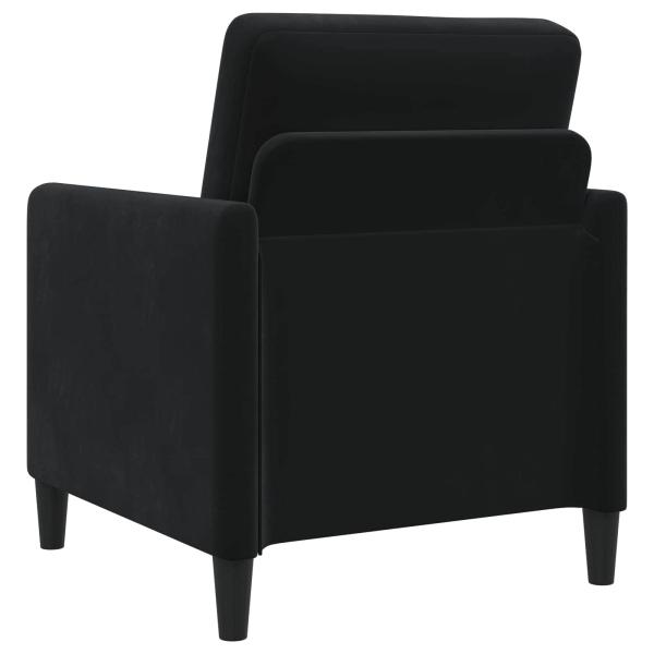 Sofa Set mit Stauraum 2 stk. Schwarz Polyester