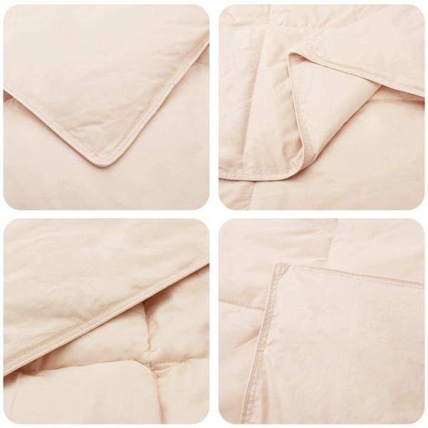 Bettwäsche-Set 2 stk. 155 x 200 cm Für alle Jahreszeiten Beige