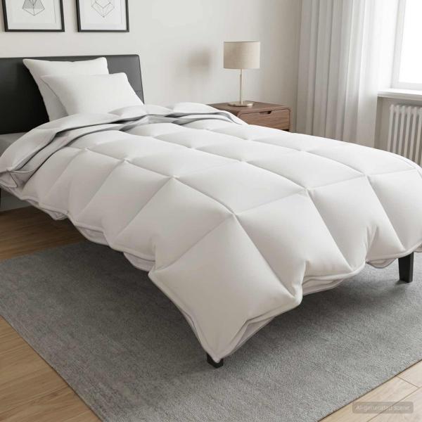 ARDEBO.de - Bettwäsche-Set 3 stk. 135 x 220 cm Für alle Jahreszeiten Bambus