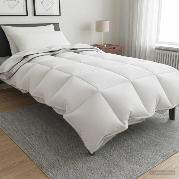 ARDEBO.de - Bettwäsche-Set 3 stk. 155 x 220 cm Für alle Jahreszeiten Bambus