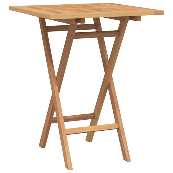Gartenset 3 stk. Braun Massivholz Teak